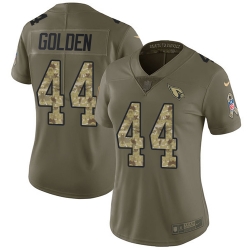 Nike Cardinals #44 Markus Golden Olive Camo Womens Stitched NFL Limited 2017 Salute to Service Jersey