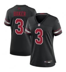 Women Arizona Cardinals Budda Baker #3 Black 2024 F U S E Vapor Untouchable Limited Stitched