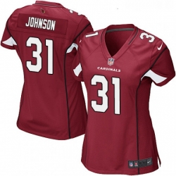 Womens Nike Arizona Cardinals 31 David Johnson Game Red Team Color NFL Jersey