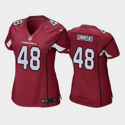 women isaiah simmons arizona cardinals cardinal game jersey 