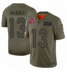 Youth Arizona Cardinals 13 Kurt Warner Limited Camo 2019 Salute to Service Football Jersey