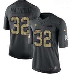 Youth Nike Arizona Cardinals 32 Tyrann Mathieu Limited Black 2016 Salute to Service NFL Jersey