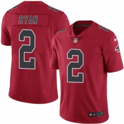 Men Nike Atlanta Falcons 2 Matt Ryan Elite Red Rush Vapor Untouchable NFL Jersey