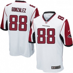 Men Nike Atlanta Falcons 88 Tony Gonzalez Game White NFL Jersey