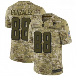 Men Nike Atlanta Falcons 88 Tony Gonzalez Limited Camo 2018 Salute to Service NFL Jersey