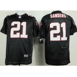 Nike Atlanta Falcons 21 Deion Sanders Black Elite NFL Jersey