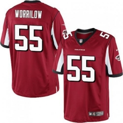 Nike Atlanta Falcons #55 Paul Worrilow Red Team Color Men 27s Stitched NFL Elite Jersey