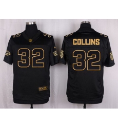 Nike Falcons #32 Jalen Collins Black Mens Stitched NFL Elite Pro Line Gold Collection Jersey