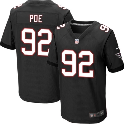 Nike Falcons #92 Dontari Poe Black Alternate Mens Stitched NFL Elite Jersey