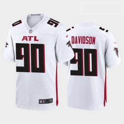 men marlon davidson atlanta falcons white game jersey 