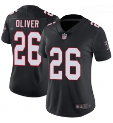 Falcons #26 Isaiah Oliver Black Alternate Women Stitched Football Vapor Untouchable Limited Jersey