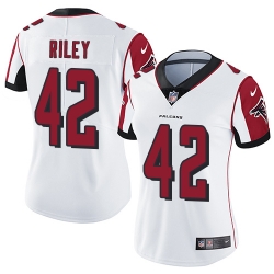 Nike Falcons #42 Duke Riley White Womens Stitched NFL Vapor Untouchable Limited Jersey