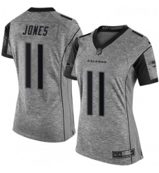 Womens Nike Atlanta Falcons 11 Julio Jones Limited Gray Gridiron NFL Jersey