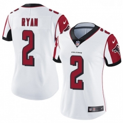 Womens Nike Atlanta Falcons 2 Matt Ryan White Vapor Untouchable Limited Player NFL Jersey