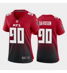 women marlon davidson atlanta falcons red 2nd alternate game jersey 