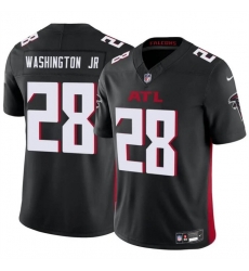 Youth Atlanta Falcons 28 Carlos Washington Jr Black 2023 F U S E Vapor Untouchable Limited Stitched Football Jersey