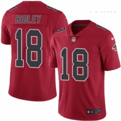 Youth Nike Atlanta Falcons 18 Calvin Ridley Limited Red Rush Vapor Untouchable NFL Jersey