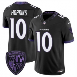 Men Baltimore Ravens  10 DeAndre Hopkins Black 2026 F U S E  Alternate Vapor Stitched Limited Football Jersey
