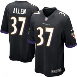 Men Nike Javorius Allen Baltimore Ravens Game Black Alternate Jersey