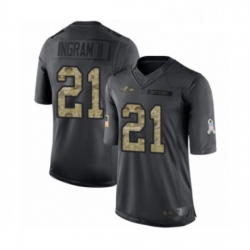 Mens Baltimore Ravens 21 Mark Ingram II Limited Black 2016 Salute to Service Football Jersey