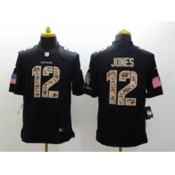 Nike Baltimore Ravens 12 Jacoby Jones Black Limited Salute to Service NFL Jersey