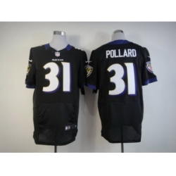 Nike Baltimore Ravens 31 Bernard Pollard Black Elite NFL Jersey