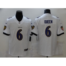 Nike Baltimore Ravens 6 Patrick Queen White Vapor Untouchable Limited Jersey