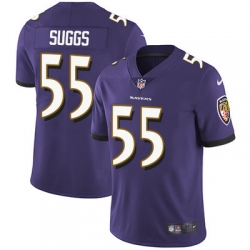 Nike Ravens #55 Terrell Suggs Purple Team Color Mens Stitched NFL Vapor Untouchable Limited Jersey