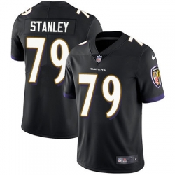 Nike Ravens #79 Ronnie Stanley Black Alternate Mens Stitched NFL Vapor Untouchable Limited Jersey