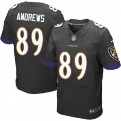 Nike Ravens #89 Mark Andrews Black Alternate Mens Stitched NFL New Elite Jersey