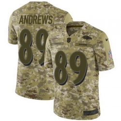 Nike Ravens #89 Mark Andrews Camo Mens Stitched NFL Limited 2018 Salute To Service Jersey