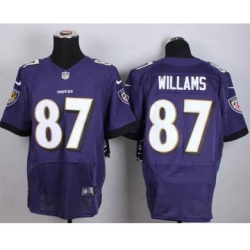 nike nfl jerseys baltimore ravens 87 willams purple[Elite]