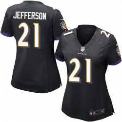 Nike Ravens #21 Tony Jefferson Black Alternate Womens Stitched NFL New Elite Jersey