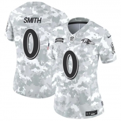 Women Baltimore Ravens 0 Roquan Smith 2024 F U S E Arctic Camo Salute To Service Limited Stitched Football Jersey