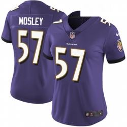 Womens Nike Baltimore Ravens 57 CJ Mosley Elite Purple Team Color NFL Jersey