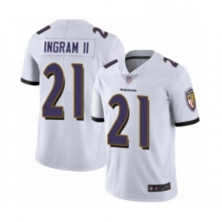 Youth Baltimore Ravens 21 Mark Ingram II White Vapor Untouchable Limited Player Football Jersey