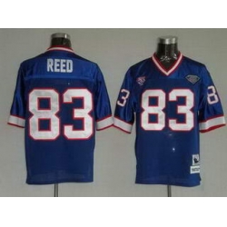 Buffalo Bills 1990 83 Andre Reed Blue Throwback Jerseys