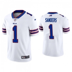 Men Buffalo Bills 1 Emmanuel Sanders White Vapor Untouchable Limited Stitched Jersey