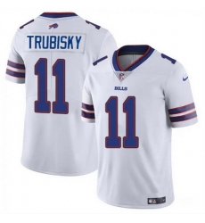 Men Buffalo Bills 11 Mitch Trubisky White Vapor Untouchable Limited Stitched Football Jersey