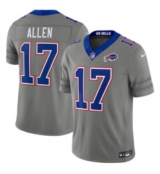 Men Buffalo Bills 17 Josh Allen Gray F U S E 2026 Nickel City Vapor Stitched Football Jersey Men Buffalo Bills 17 Josh Allen Gray F U S E 2026 Nickel City Vapor Stitched Football Jersey