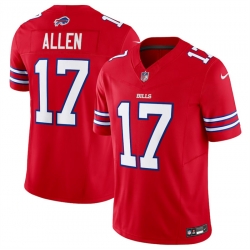 Men Buffalo Bills 17 Josh Allen Red 2023 F U S E  Vapor Untouchable Limited Stitched Jersey