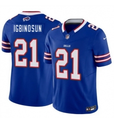 Men Buffalo Bills  21 Davison Igbinosun Blue 2026 Draft F U S E  Vapor Untouchable Limited Stitched Football Jersey