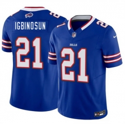 Men Buffalo Bills  21 Davison Igbinosun Blue 2026 Draft F U S E  Vapor Untouchable Limited Stitched Football Jersey