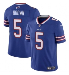 Men Buffalo Bills 5 Anthony Brown Blue 2024 Vapor Untouchable Limited Stitched Football Jersey