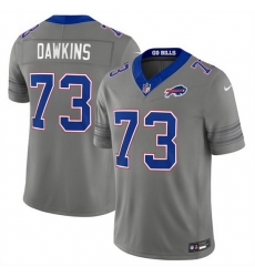 Men Buffalo Bills  73 Dion Dawkins Gray F U S E  2026 Nickel City Vapor Stitched Football Jersey