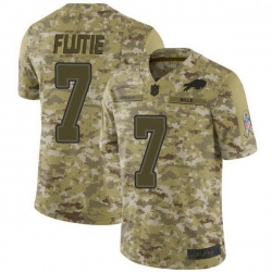 Men Buffalo Bills Doug Flutie Camo Limited 2018 Salute to Service Jersey