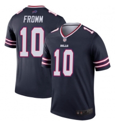 Men Buffalo Bills Jake Fromm Navy Legend Inverted Jersey