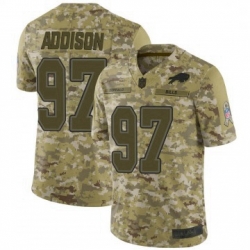 Men Buffalo Bills Mario Addison Camo Limited 2018 Salute To Service Jersey By Nike