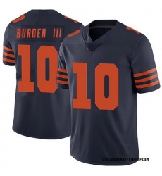 Men Chicago 10 Luther Burden III Bears Navy 2024 Draft Color Rush F U S E Vapor Stitched Football Jersey Men Chicago 10 Luther Burden III Bears Navy 2024 Draft Color Rush F U S E Vapor Stitched Football Jersey