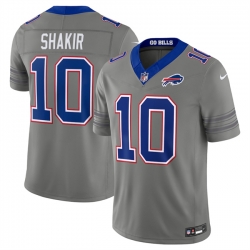 Men's Buffalo Bills #10 Khalil Shakir Gray F.U.S.E. 2026 Nickel City Vapor Football Stitched Jersey